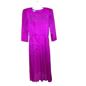 Nancy Johnson Vintage Silk Dress Size 8